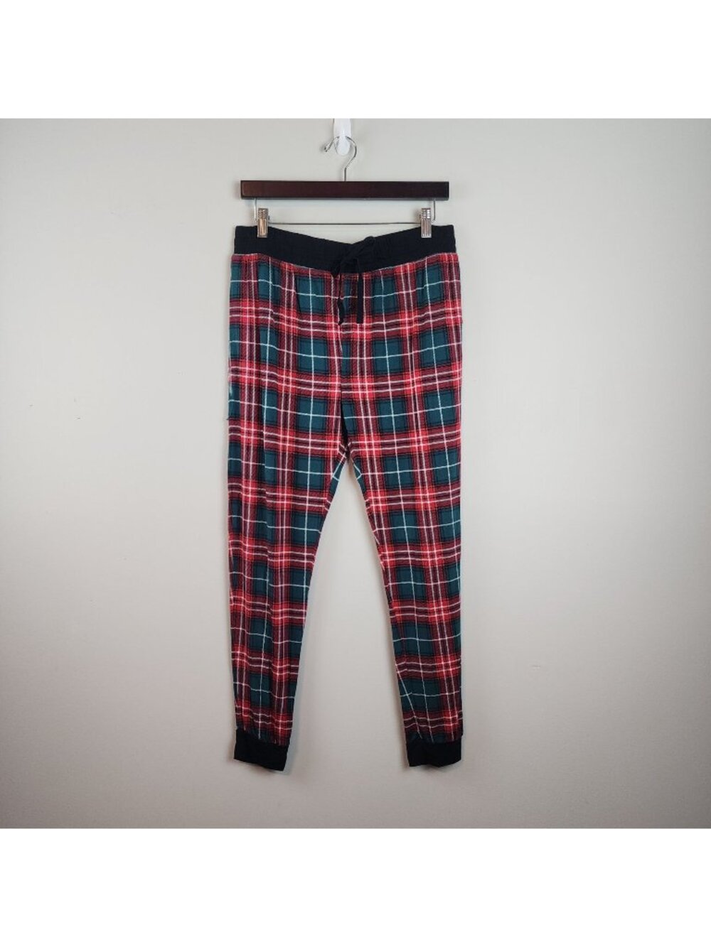 Adult Little Sleepies Pajama Pants sz M Christmas Plaid Print Pockets